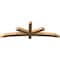 Ekena Millwork Alberta Smooth Timber Gable Bracket, Western Red Cedar, 72"W x 24"H x 3 1/2"D x 3 1/2"F, 8/12 Pitch GBW072X24X0404ALB00SWR - alternate 5